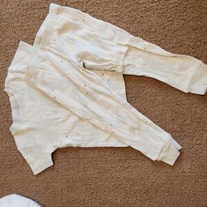 Carters PJ Set Size 3T White Polkadot Rabbit Design